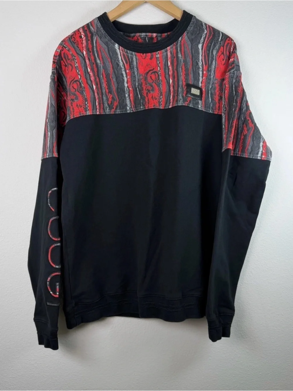 Coogi Australia Mens XL Jogger Pullover Sweatshirt Streetwear Hip Hop 90s Style